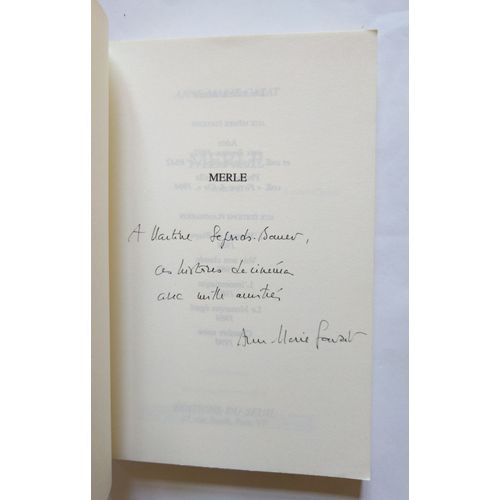Anne-Marie Garat Merle Avec Un Envoi Autographe Signé 1996 Seuil