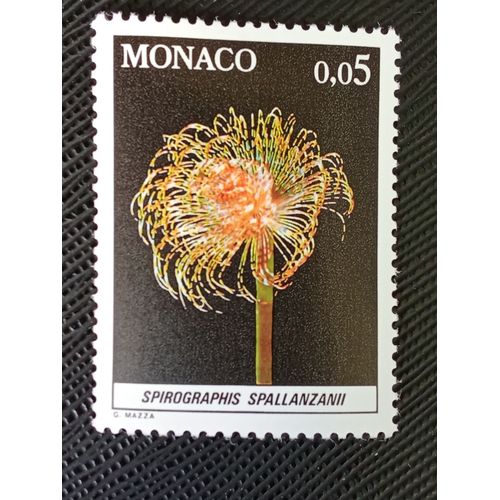 Timbre Monaco Y T 1253 Ver À Vent Méditerranéen 1980 (040709 )