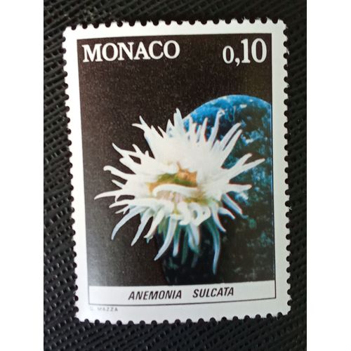 Timbre Monaco Y T 1254 Anémone De Mer À Collier De Serpent Méditerrané 1980 (040709 )
