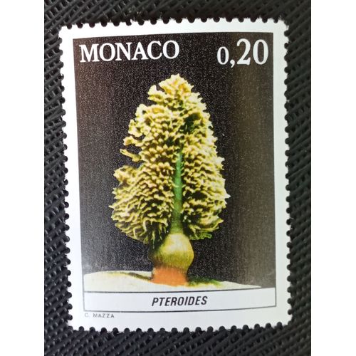 Timbre Monaco Y T 1256 Plume De Mer Hérissée (Pteroides Sp.) 1980 (040709 )