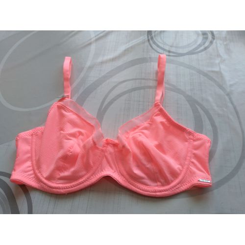 Soutien-Gorge 90d Rose Fluo In Extenso. Neuf Étiquette.