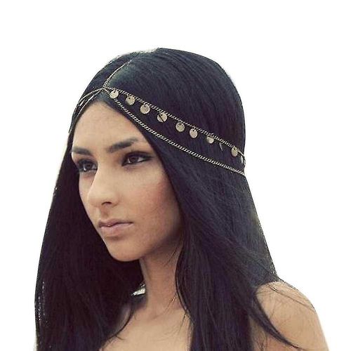 Bandeau Bohème À Chaîne Dorée Pour Femme