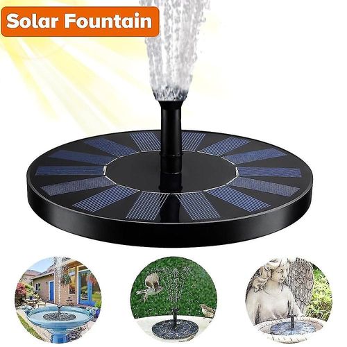 Fontaine à eau, pompe à eau solaire 1,5 W, panneau solaire, fontaine à eau, bain d'oiseaux, petit bassin, décoration de jardin