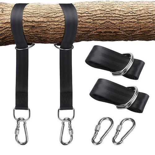 Kit de sangles de suspension pour balançoire d'arbre - Installation rapide et facile - Sangles extra longues de 1,5 m