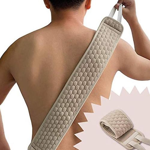 Ensemble De Brosse Exfoliante Pour Le Dos Et Éponge Exfoliante Pour La Douche 