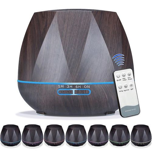 Diffuseur D'huiles Essentielles, Humidificateur Ultrasonique De 550 Ml, Diffuseur D'aromathérapie Avec Lumières Led 7 Couleurs, Aromathérapie Électrique Pour La Maison Et Le Yoga 