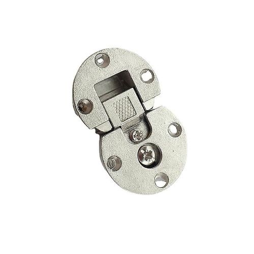 Charnières de porte d'armoire pivotantes à 90 degrés, charnières de bureau spéciales, clips de charnière dissimulés réglables pour porte d'armoire, charnières plates (2 pièces)