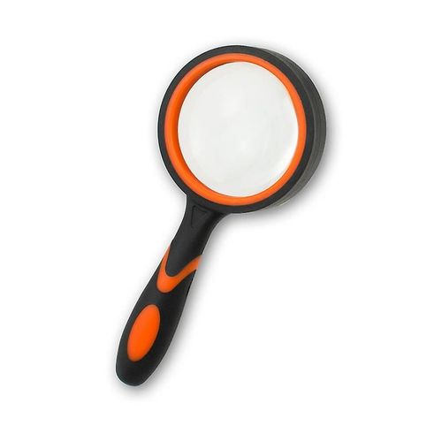 Loupe de lecture portable 5X et poignée antidérapante de 5 cm de diamètre pour la lecture de livres