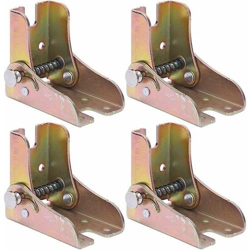 Lot De 4 Pieds De Table Pliants, Pieds De Table Et De Lit Extensibles Verrouillables, Pieds De Canapé-Lit Pliants En Acier Laminé À Chaud, Épaisseur 2,3 Mm, Accessoires De Meubles