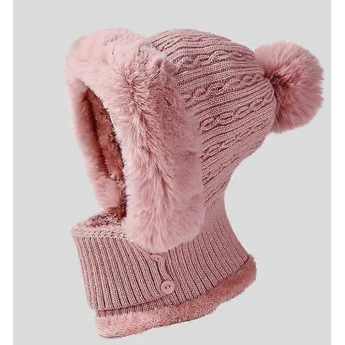 Ensemble Bonnet Et Cache-Cou Tricotés Pour L'hiver, Bonnet Tricoté Flexible, Clava Tricoté Pour Femmes Pour Les Sports De Plein Air, Taille Unique