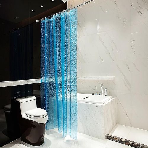 Doublure de rideau de douche Eva Heavy, imperméable, avec 12 anneaux métalliques antirouille et 3 aimants robustes, rideau de salle de bain 72 x 72