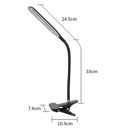 Lampe De Bureau À Pince Led, Lampe De Lecture Usb Flexible, Réglable Et Pliable, Lumière Douce, Protection Des Yeux, 3 Modes D'éclairage