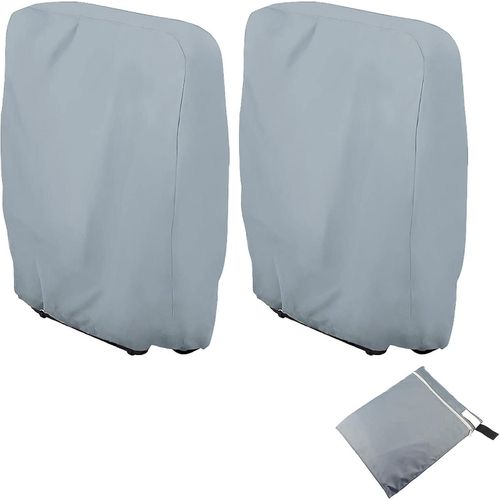 Housse De Protection Pour Chaise Longue Pliante, 2 Pièces, Housse De Chaise Longue De Jardin Anti-Poussière, Imperméable, Anti-Uv, Housse De Relaxation De Jardin Oxford 210d Pour Fauteuil Inclinable, W