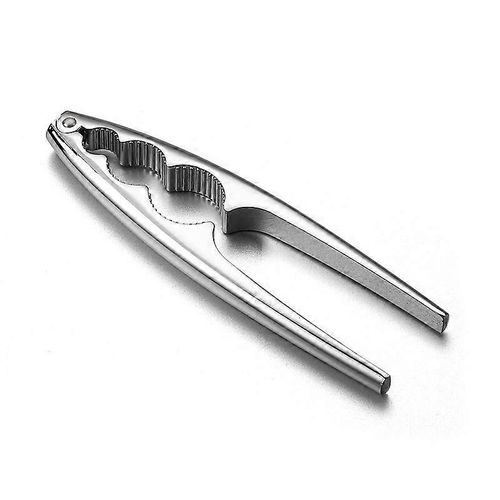 Casse-Noix, Casse-Noix Et Crustacés, Acier Chromé, Argent, 17,5 X 4 X 1,3 Cm