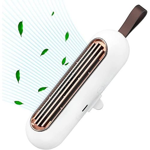 Désodorisant pour réfrigérateur, mini désodorisant rechargeable USB-C réutilisable, éliminateur d'odeurs pour réfrigérateur avec cordon à crochet