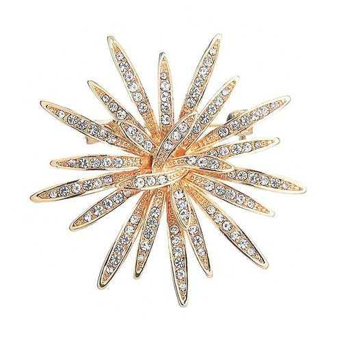 Broches Pour Femmes, Bijoux En Cristal Autrichien Doré Et Strass