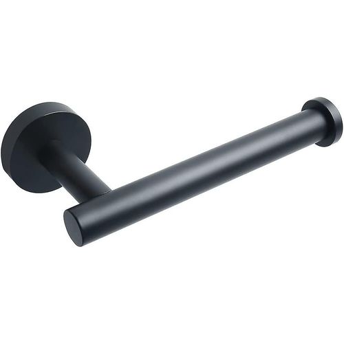 Porte-rouleau de papier toilette mural en acier inoxydable SUS 304, noir mat, pour salle de bain et cuisine
