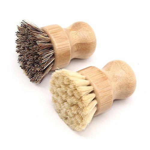 Brosse de nettoyage de cuisine - Brosse à vaisselle écologique en bois avec poils en plastique
