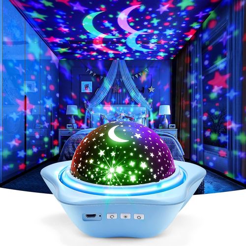 Veilleuse Pour Enfant, Veilleuse Rechargeable Pour Bébé, Projecteur De Ciel Étoilé Avec Plusieurs Films, 12 Couleurs, Veilleuse Étoilée, Déco, Ba