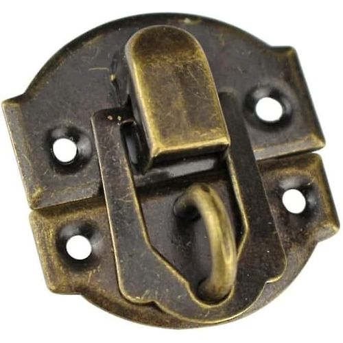 Lot de 10 cadenas antiques pour boîtes à bijoux, fermoirs vintage pour tiroirs et valises