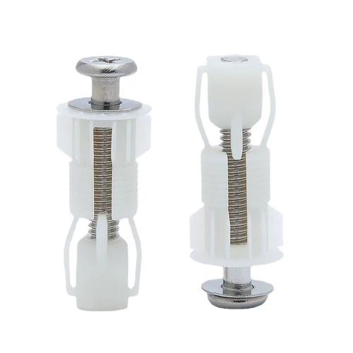 Lot de 2 vis d'expansion pour fixation de couvercle de toilette (4,4 cm x 3,7 cm)
