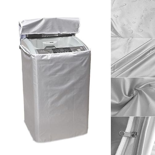 Housse de protection pour machine à laver, anti-poussière et solaire, avec fermeture éclair, pour machine à laver à chargement frontal, 58 x 60 x 90 cm