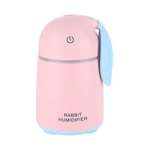 Humidificateur d'air silencieux en forme de lapin mignon pour voiture et maison (couleur : rose)