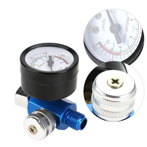 Manomètre pour pistolet pulvérisateur de peinture, compresseur d'air avec manomètre - Régulateur de précision pour pistolet pulvérisateur de peinture, jauge de débit d'air pour pistolets pulvérisateurs et pneumatiques.