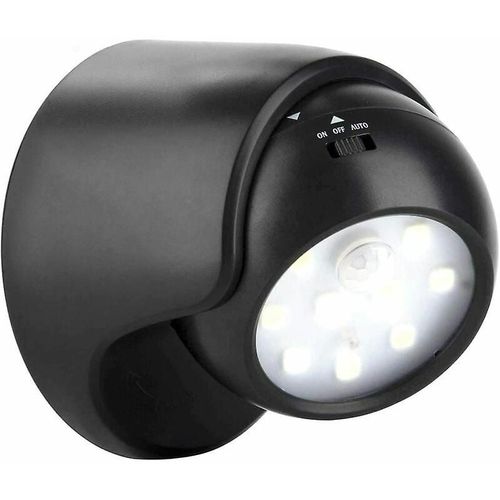 Applique Murale D'extérieur À Led Avec Détecteur De Mouvement, Alimentée Par Batterie, Éclairage Sans Fil, Rotation Et Inclinaison À 360 Degrés, Pour Salon Et Chambre À Coucher