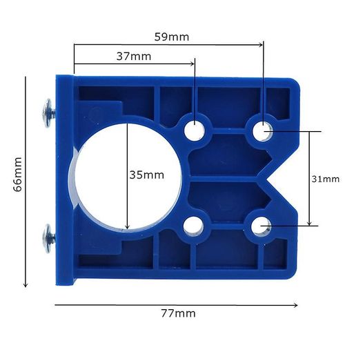 Guide de perçage pour charnière de 35 mm, localisateur de trous, ouvre-trou, porte, armoire, accessoires, outil