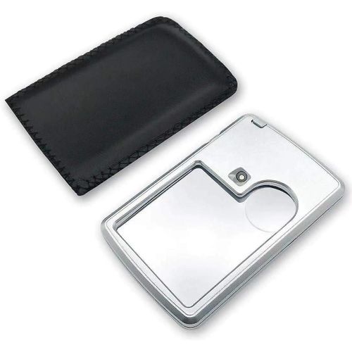 Loupe LED 6x 3x avec éclairage, loupe de carte avancée, loupe de lecture, enfants, bijoux, sciences, loupe 3x avec lumière, argent