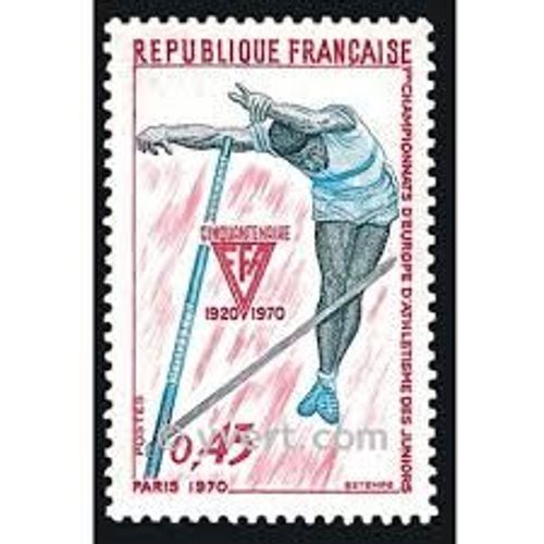 Sport : 1ers Championnats D'Europe D'Athlétisme Des Juniors Année 1970 N° 1650 Yvert Et Tellier Luxe
