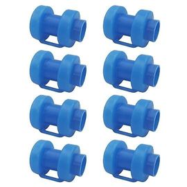 Lot De 8 Embouts De Trampoline, Embouts De Tige De Filet, Pièces De Rechange Pour Trampoline De 25 Mm De Diamètre (Bleu)