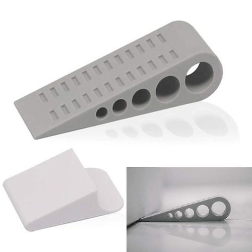 Butées de porte en caoutchouc, 4 pièces, antidérapantes et résistantes, anti-rayures, compatibles avec toutes les surfaces (gris) 124 x 40 x 30 mm
