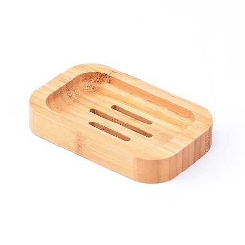Porte-savon en bambou naturel, 1 pièce, pour salle de bain, cuisine, créatif