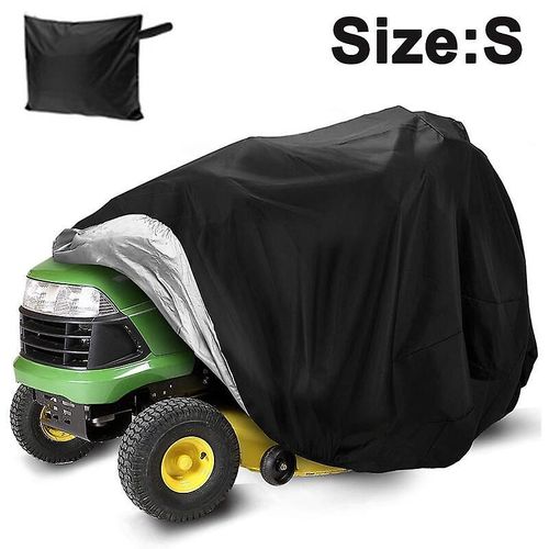 Housse de tondeuse à gazon - Housse de tracteur pour plateaux jusqu'à 54"" Housse de rangement robuste en polyester Oxford 210D, protection UV, ajustement universel avec cordon de serrage et rangement