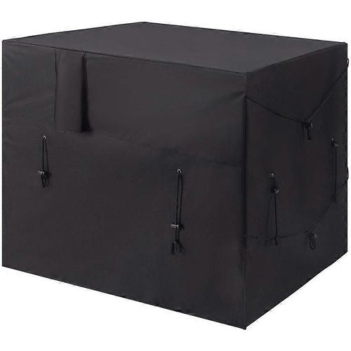 Housse de chauffage de piscine, housse de pompe à chaleur de piscine réglable, housse de mobilier d'extérieur imperméable en tissu Oxford 210D pour climatiseur, meubles, 101 x 86 x 78 cm
