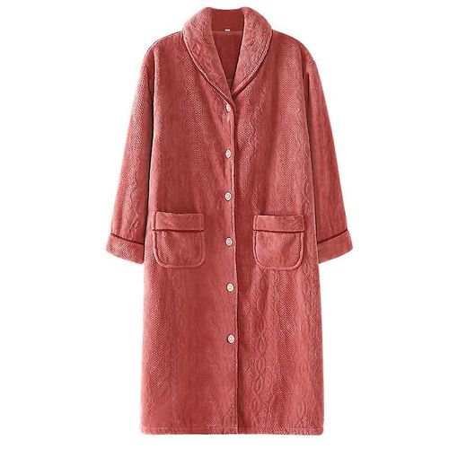 Peignoir À Capuche Pour Femme - Éponge De Coton Bio - Extra Long M