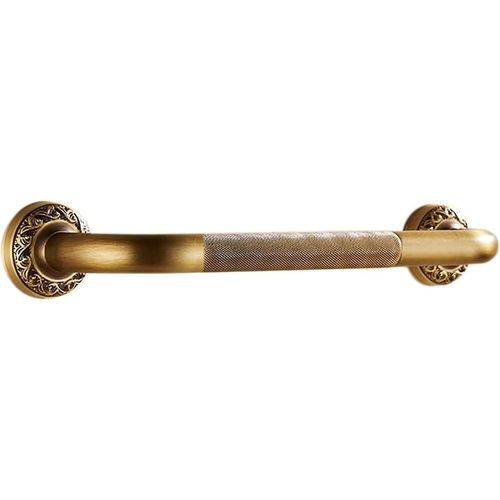 Barre d'appui pour toilettes, poignée en laiton rétro, barres de sécurité pour salle de bain, rampe d'escalier murale sculptée/35 cm