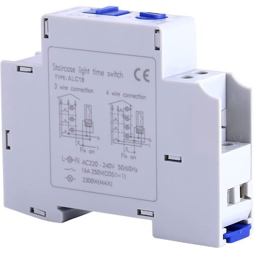 Minuterie électronique AC 220-240 V pour éclairage d'escalier domestique