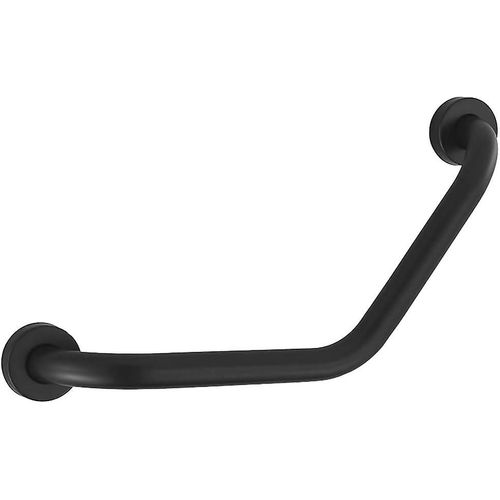 Barre d'appui de salle de bain en acier inoxydable, barre de sécurité pour toilettes, pour personnes âgées, handicapées, enfants, femmes enceintes, noire, 43 cm