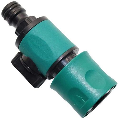 Raccord rapide pour tuyau d'arrosage en plastique avec vanne d'arrêt mâle et femelle, pour raccord de tuyau d'arrosage