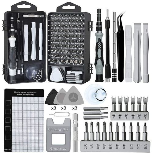 Mini tournevis de précision 138 en 1, kit de mémoire magnétique pour la réparation d'ordinateurs portables, iPhone, PC, Macbook, Xbox