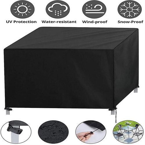 Housse De Protection Pour Mobilier De Jardin, Oxford 420d 80 X 80 X 80 Cm, Rectangulaire, Anti-Uv, Anti-Intempéries, Anti-Vent Et Anti-Pluie, Pour Terrasse Et Extérieur