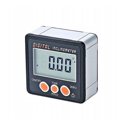 Inclinomètre, Affichage Numérique Électronique De Précision Ip54, Rapporteur 4 Angles À 90°, Cassette Avec Rétroéclairage Pour Mesurer L'angle Et La Pente 