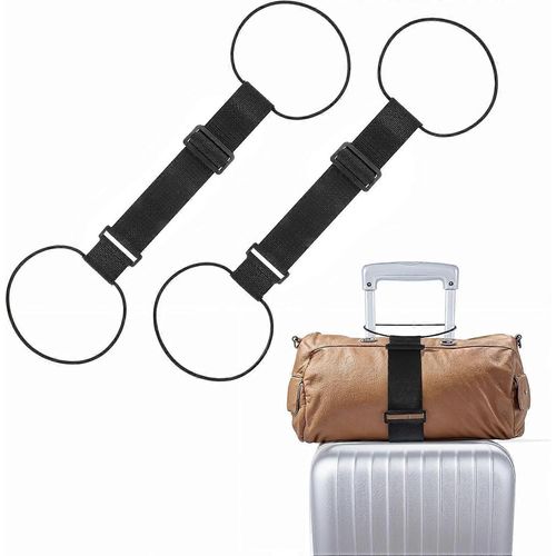 Cordon élastique - Cordons élastiques - Sangles d'arrimage - Sangles à dégagement rapide - Sangles à bagages - 2 pièces - 40 cm - Fabriqué en polypropylène et PP - Réglable -