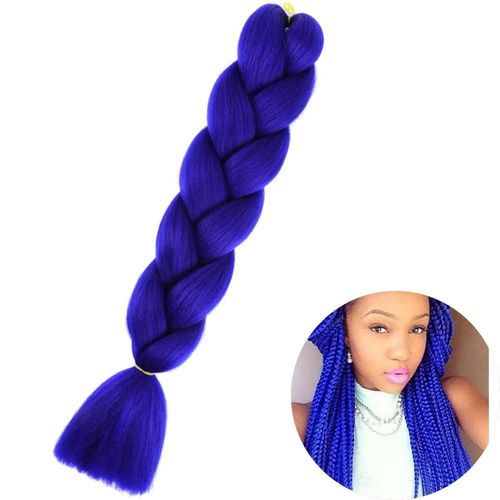 Extensions De Tresses Synthétiques Jumbo De 61 Cm, Fibres Résistantes À La Chaleur, En Vrac, Pour Femmes Noires