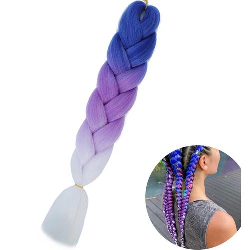 Extensions De Tresses Synthétiques Jumbo De 61 Cm, Fibres Résistantes À La Chaleur, En Vrac, Pour Femmes Noires