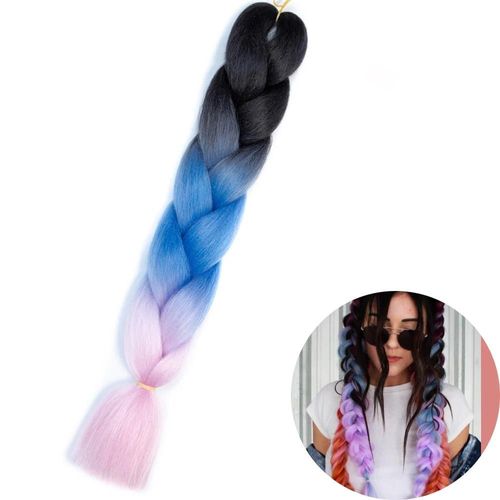 Extensions De Tresses Synthétiques Jumbo De 61 Cm, Fibres Résistantes À La Chaleur, En Vrac, Pour Femmes Noires