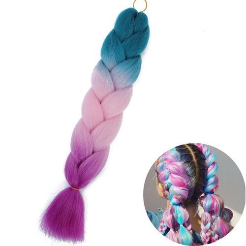 Extensions De Tresses Synthétiques Jumbo De 61 Cm, Fibres Résistantes À La Chaleur, En Vrac, Pour Femmes Noires
